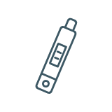 Pregnancy test dipstick icon, Pregnancy Test If Applicable, MoonStone Study, Multiple Sclerosis, MS